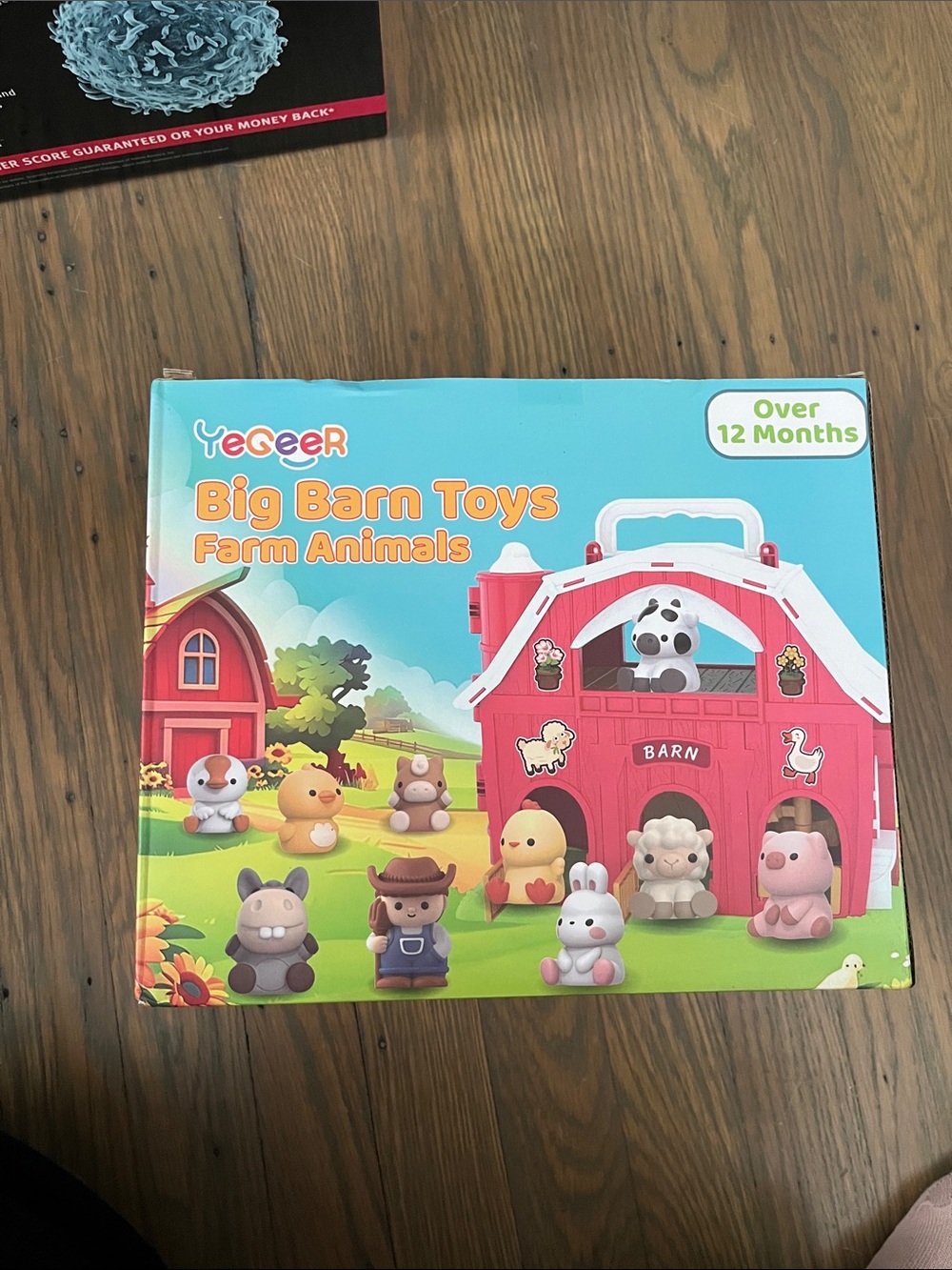 Big Barn Toys Farm Animals - Pink Barn Playset for Kids